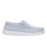 The HeyDude Women's Wendy Stretch Jersey Shoes in Light Grey