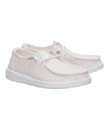 The HeyDude Women's Wendy Stretch Jersey Shoes in Oatmeal
