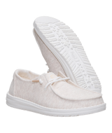 HeyDude Women's Wendy Stretch Jersey Shoes Oatmeal three-quarter view