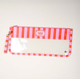 The Darling Effect Mahjong Tile Keeper Pouch in Sicily Stripes Pink