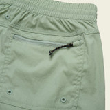 Howler Brothers Salado Shorts Granite Green detail view
