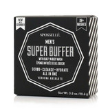 Spongellé Men’s Super Buffer with Black Exfoliating Scrubber in Verbena Absolute