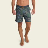 Howler Brothers Men's Bruja Boardshorts 18.5" in Tropical Dimension Antique Black