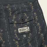 Howler Brothers Men's Bruja Boardshorts 18.5" in Hibiscus Ribbons Antique Black