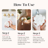 Spongellé Heart Travel Buffer Trio Gift Set packaging
