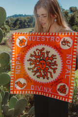 Bandits Bandanas Nuestro Nopal Divinx Bandana texture detail