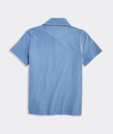 Vineyard Vines Boys' Garment-Dyed Surf Polo Coastline back view