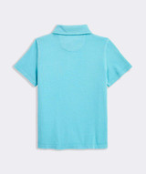 The Vineyard Vines Boys' Garment-Dyed Surf Polo in Turqs