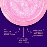 The Unicorn Snot The Original Glitter Gel in Flamingo