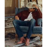 The Tecovas Men's The Dean Zip Boots in Scotch Goat Leather
