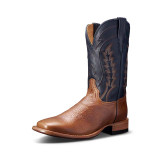 The Tecovas Men's The Doc Cowboy Boots in Navy and Tan