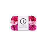 Teleties Small Silk Scrunchies in Rose All Day