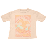 Tiny Whales Girls' Surf and Sun Tee front view