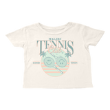 Tiny Whales Girls' Tennis Club Tee Tiny Whales Girls' Tennis Club Tee front view