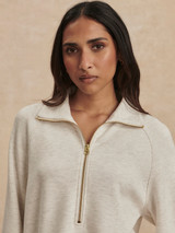 Varley Women's Selene 1/2 Zip Sweatshirt detail view