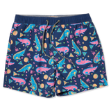 Party Pants Happy Hour Swim Shorts Golf Gator front lay