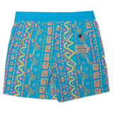 Party Pants Boys' Swim Shorts Festival Cyan front
