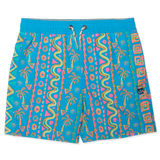 Party Pants Boys' Swim Shorts Festival Cyan full view