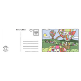 Quarto Bobbie Goods Postcard Coloring Book interior sample