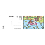 Quarto Bobbie Goods Postcard Coloring Book page detail