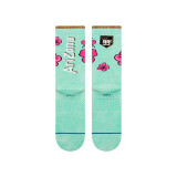 Stance X AriZona Iced Tea Crew Socks in Jade front view