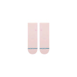 The Stance Fine Rib Quarter Socks in Pink