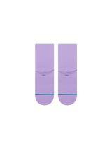 The Stance Fine Rib Quarter Socks in Purple