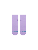The Stance Fine Rib Quarter Socks in Purple