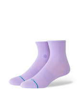 The Stance Fine Rib Quarter Socks in Purple