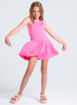 Lucky in Love Girls' Mini Serve Dress in colorway D25 front view