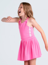 Lucky in Love Girls' Mini Serve Dress in colorway D25 side view