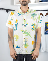 Baja Llama Men's Nighthawk Button Up Shirt in Desert Martians