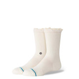 The Stance Kids Ruffle Icon Crew Socks in Ivory