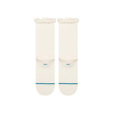 The Stance Kids Ruffle Icon Crew Socks in Ivory