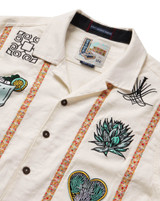 Baja Llama Men's Guayabera Button Up Shirt -  El Sativo Tequila