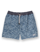 Baja Llama Men's Stretch Volley Shorts in Roll Tides Deep Sea back view