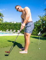 Baja Llama Men's Stretch Swimsuit in Roll Tides - Deep Sea