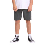 Billabong Men's Crossfire Submersible Hybrid Shorts in Asphalt, front view