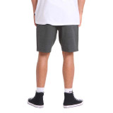 Billabong Men's Crossfire Submersible Hybrid Shorts in Asphalt, back view
