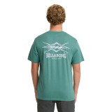 Billabong Men's Crossboards Tee Deep Sea detail view