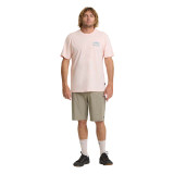 Billabong Men's Crossboards Tee Light Pink front view