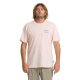 Billabong Men's Crossboards Tee Light Pink detail view