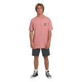 Billabong Men's Forge Premium Tee Ash Rose back view