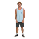 Billabong Men's Hollow Fill Premium Tank Top Coastal Blue back view