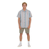 The Billabong Men's Sundays Short Sleeve Shirt in Blue Fog