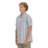 Billabong Men's Sundays Short Sleeve Shirt in Blue Fog side view