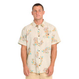 Billabong Men's Sundays Short Sleeve Shirt in Oatmeal front view