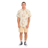 Billabong Men's Sundays Short Sleeve Shirt in Oatmeal angled view
