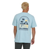 The Billabong Men's Sun Down Premium Tee in Winter Sky