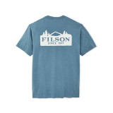 Filson Men's Scenic Graphic Tee Blue Fin lifestyle